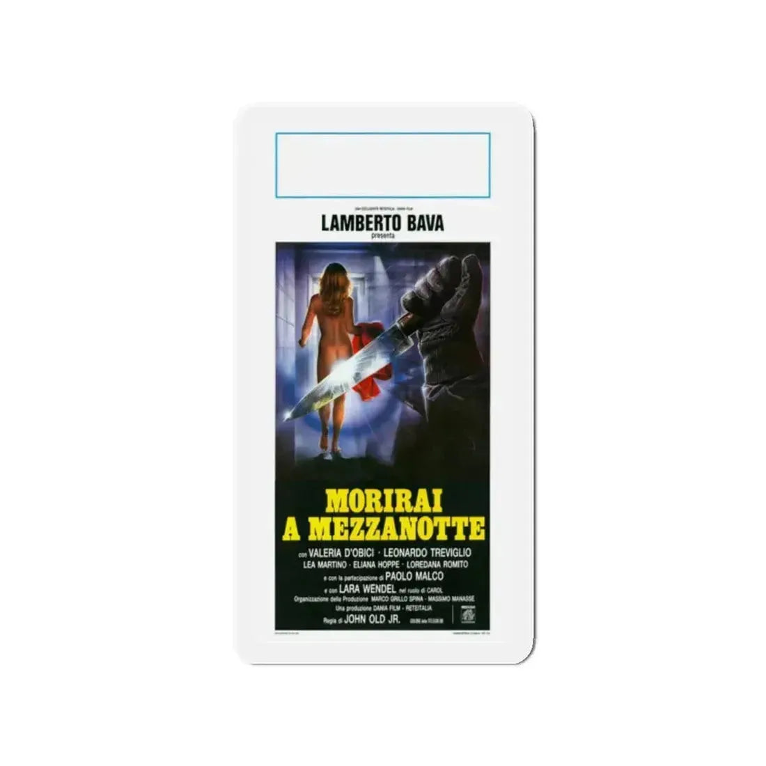MIDNIGHT KILLER 1986 Movie Poster - Refrigerator Magnet 2 Inch Die-Cut - The Sticker Space