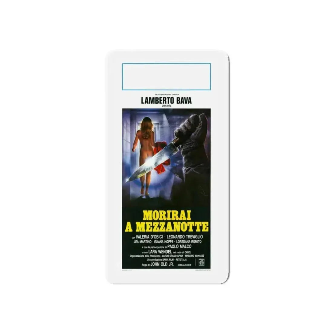MIDNIGHT KILLER 1986 Movie Poster - Refrigerator Magnet 3 Inch Die-Cut - The Sticker Space
