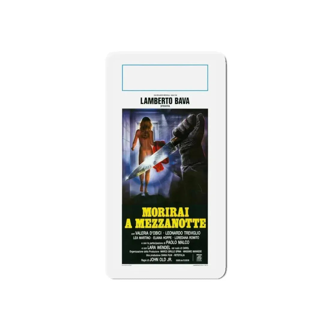 MIDNIGHT KILLER 1986 Movie Poster - Refrigerator Magnet 4 Inch Die-Cut - The Sticker Space