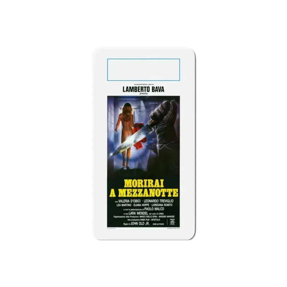 MIDNIGHT KILLER 1986 Movie Poster - Refrigerator Magnet 6 Inch Die-Cut - The Sticker Space