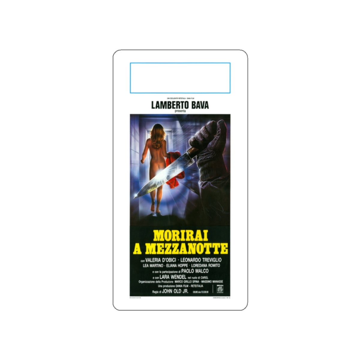 MIDNIGHT KILLER 1986 Movie Poster STICKER Vinyl Die-Cut Decal-2 Inch-The Sticker Space