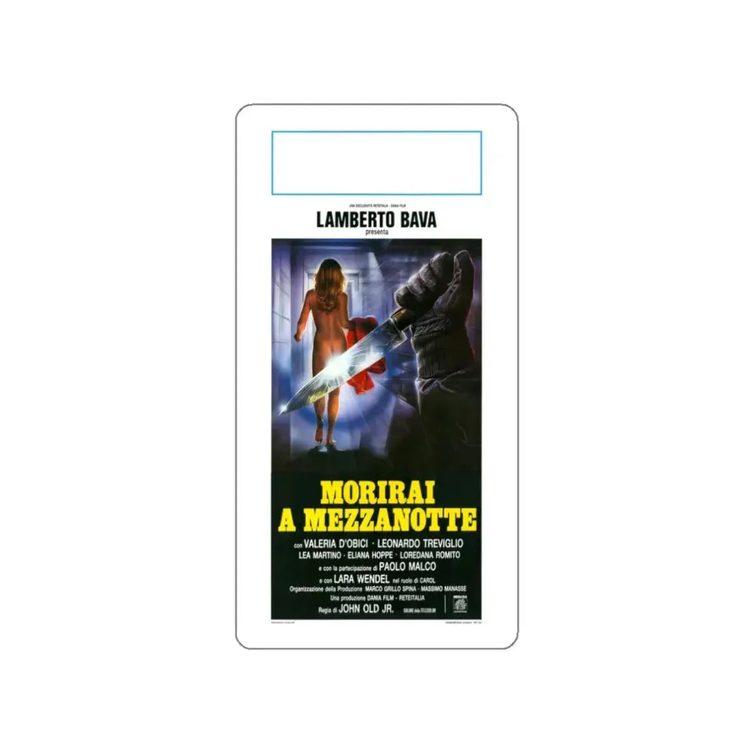 MIDNIGHT KILLER 1986 Movie Poster STICKER Vinyl Die-Cut Decal 3 Inch - The Sticker Space