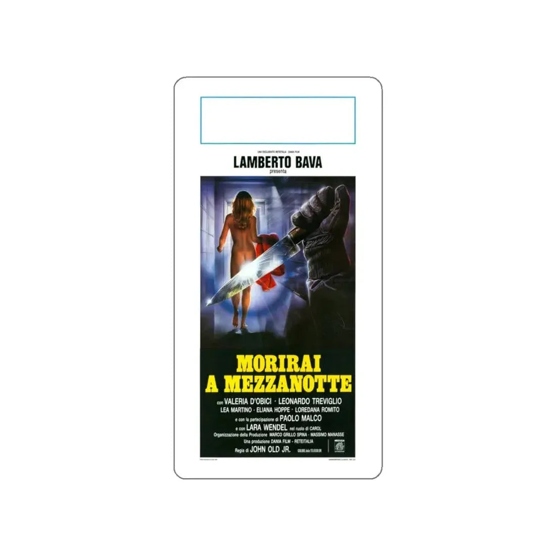 MIDNIGHT KILLER 1986 Movie Poster STICKER Vinyl Die-Cut Decal 6 Inch - The Sticker Space