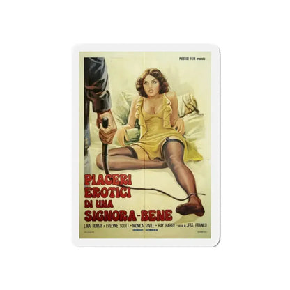 MIDNIGHT PARTY (ITALIAN) 1976 Movie Poster - Refrigerator Magnet 3 Inch Die-Cut - The Sticker Space