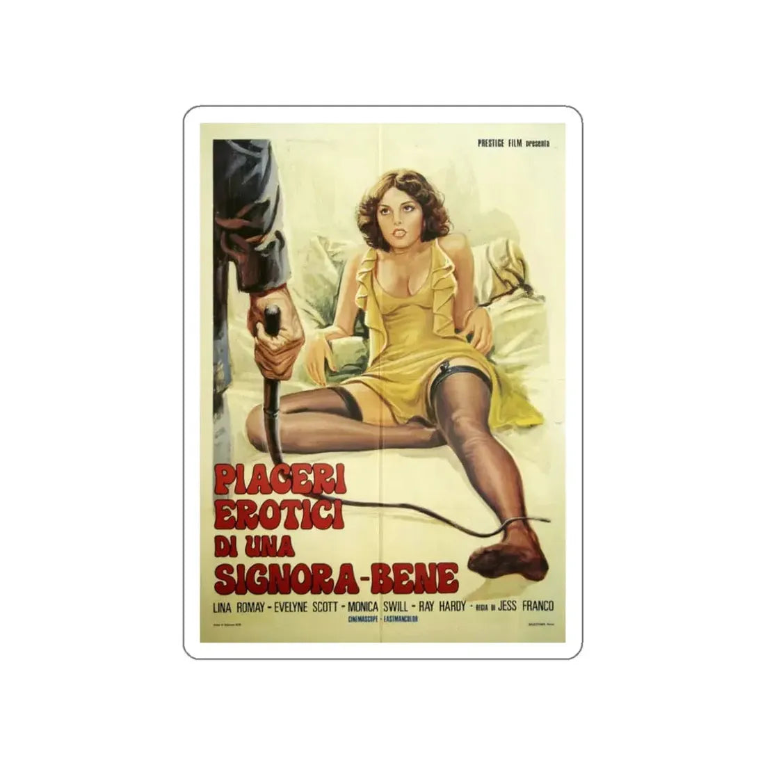 MIDNIGHT PARTY (ITALIAN) 1976 Movie Poster STICKER Vinyl Die-Cut Decal 3 Inch - The Sticker Space