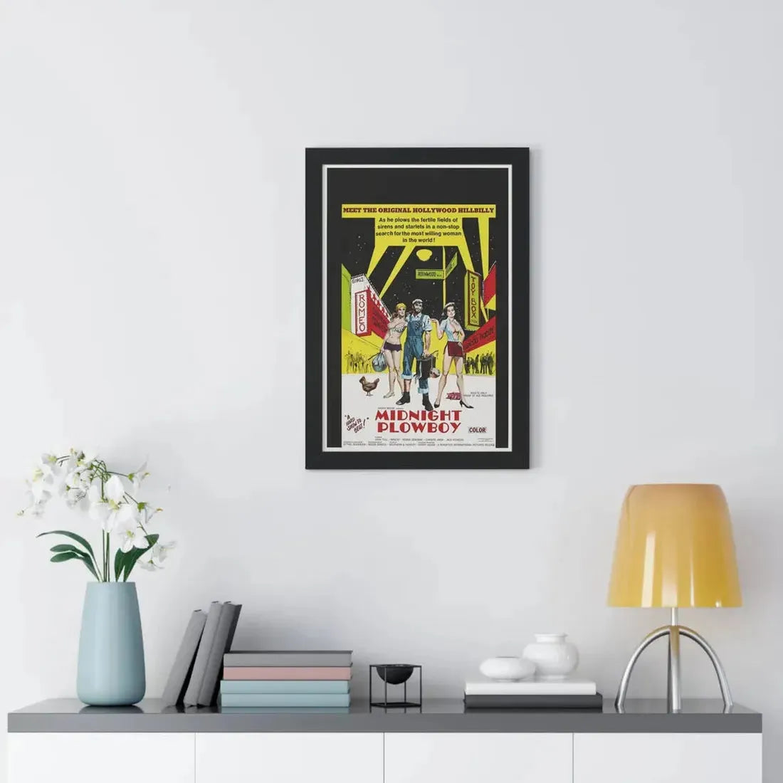 MIDNIGHT PLOWBOY 1971 - Framed Movie Poster - The Sticker Space