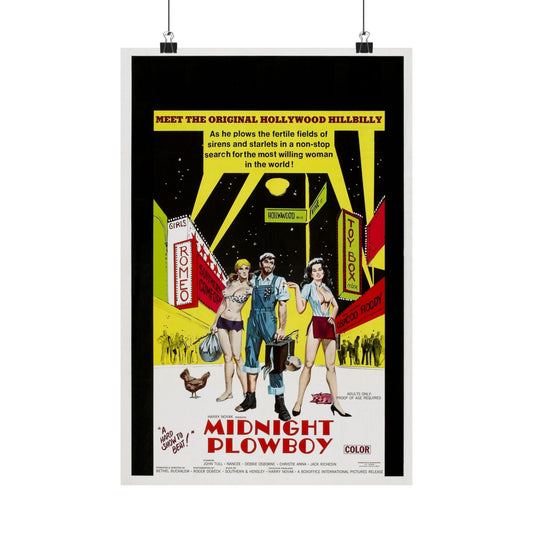 MIDNIGHT PLOWBOY 1971 - Paper Movie Poster-12″ x 18″-The Sticker Space