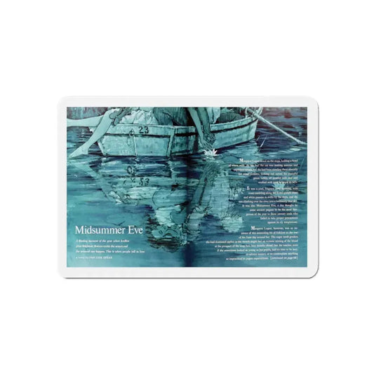 Midsummer Eve, Woman's Day, June 1961 (Magazine Illustration) Refrigerator Magnet 6 Inch - The Sticker Space