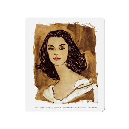 Midtown Manner (1), Cosmopolitan March 1957 (Magazine Illustration) Refrigerator Magnet - The Sticker Space