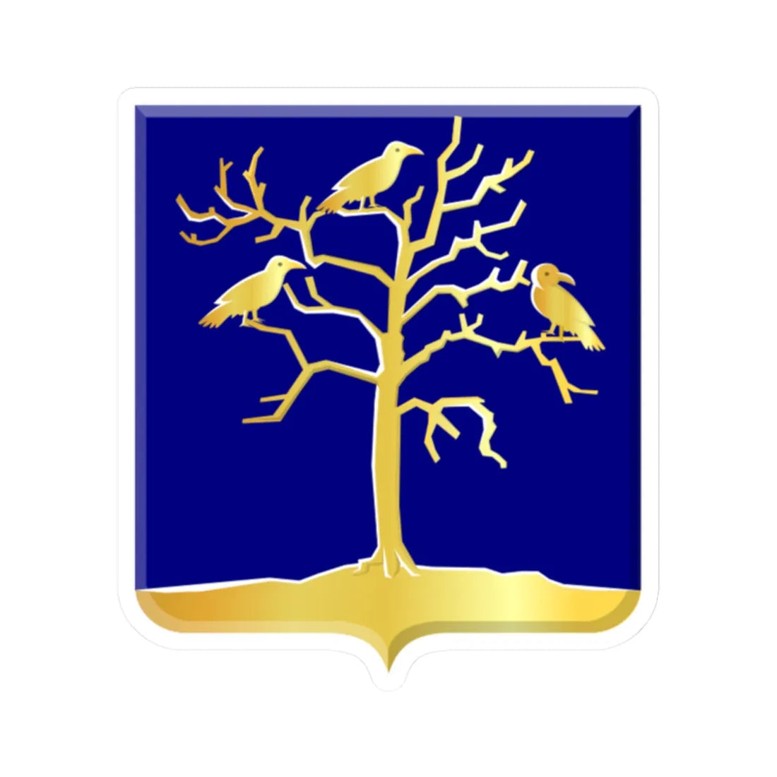 Midwoud wapen (Netherlands) (Coat of Arms) STICKER Vinyl Kiss-Cut Decal 2 Inch White - The Sticker Space