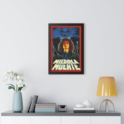 MIEDO A LA MUERTE (SCARED TO DEATH) 1989 - Framed Movie Poster-The Sticker Space