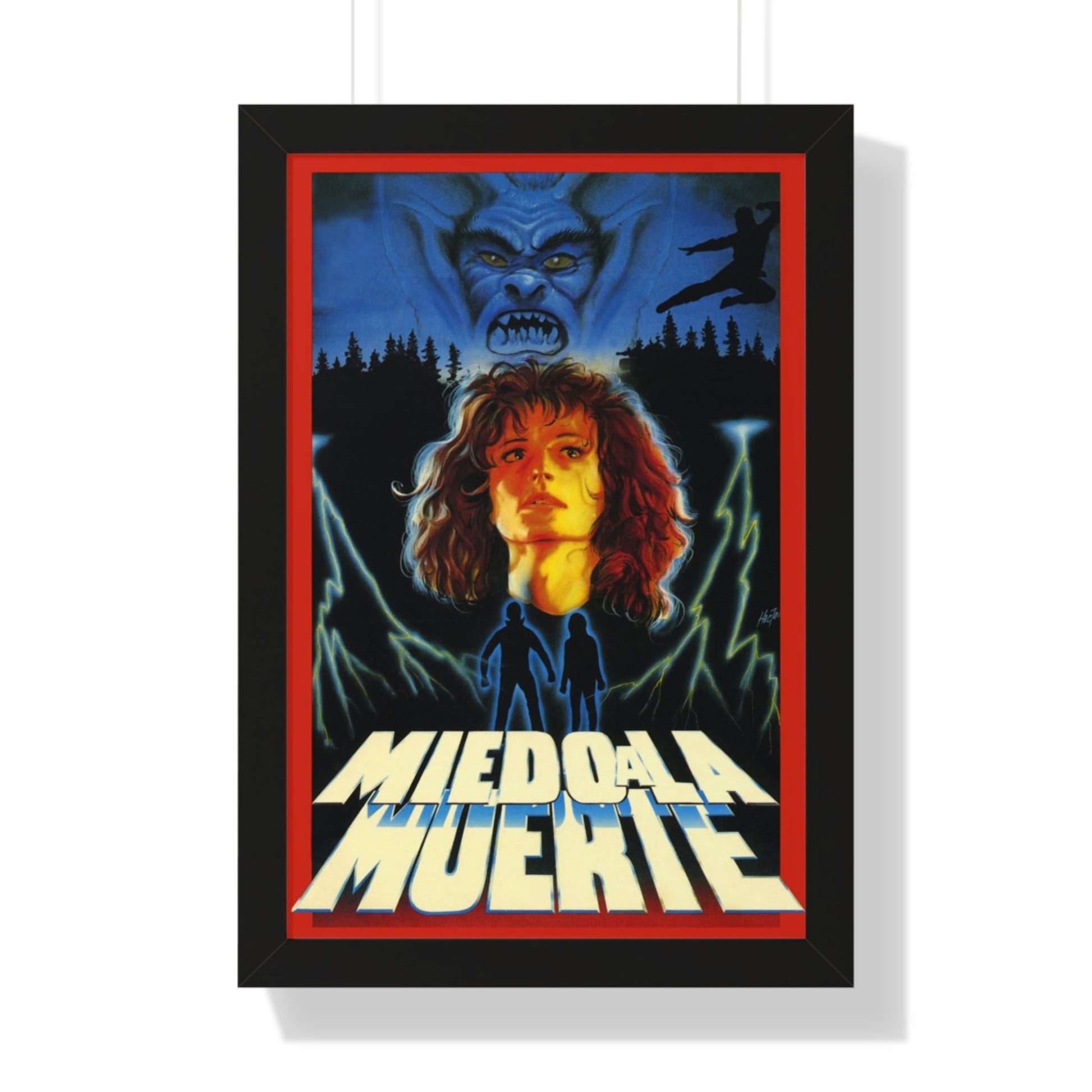 MIEDO A LA MUERTE (SCARED TO DEATH) 1989 - Framed Movie Poster-16″ x 24″-The Sticker Space