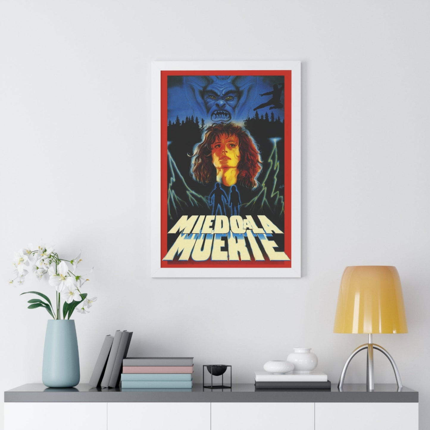 MIEDO A LA MUERTE (SCARED TO DEATH) 1989 - Framed Movie Poster-The Sticker Space