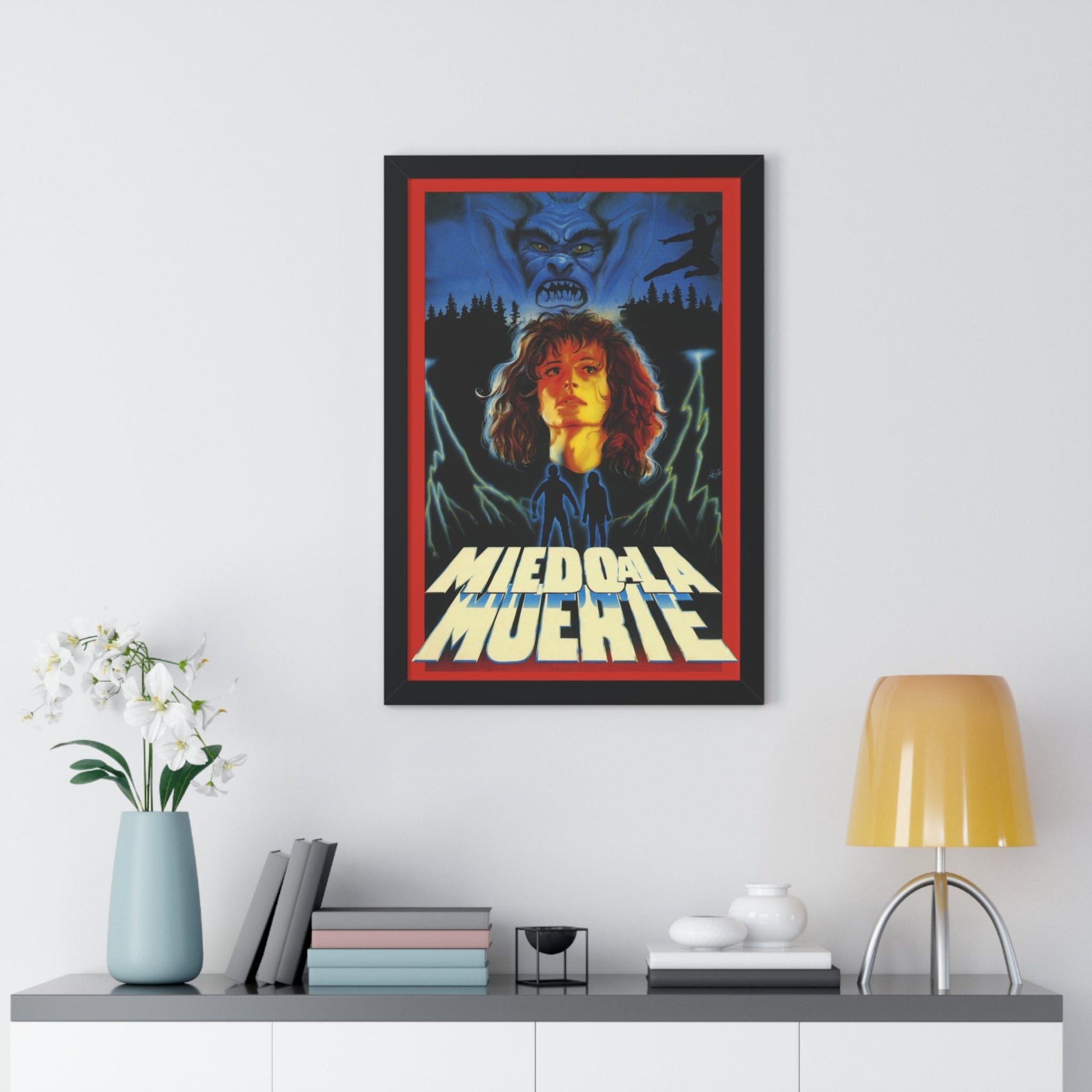 MIEDO A LA MUERTE (SCARED TO DEATH) 1989 - Framed Movie Poster-The Sticker Space