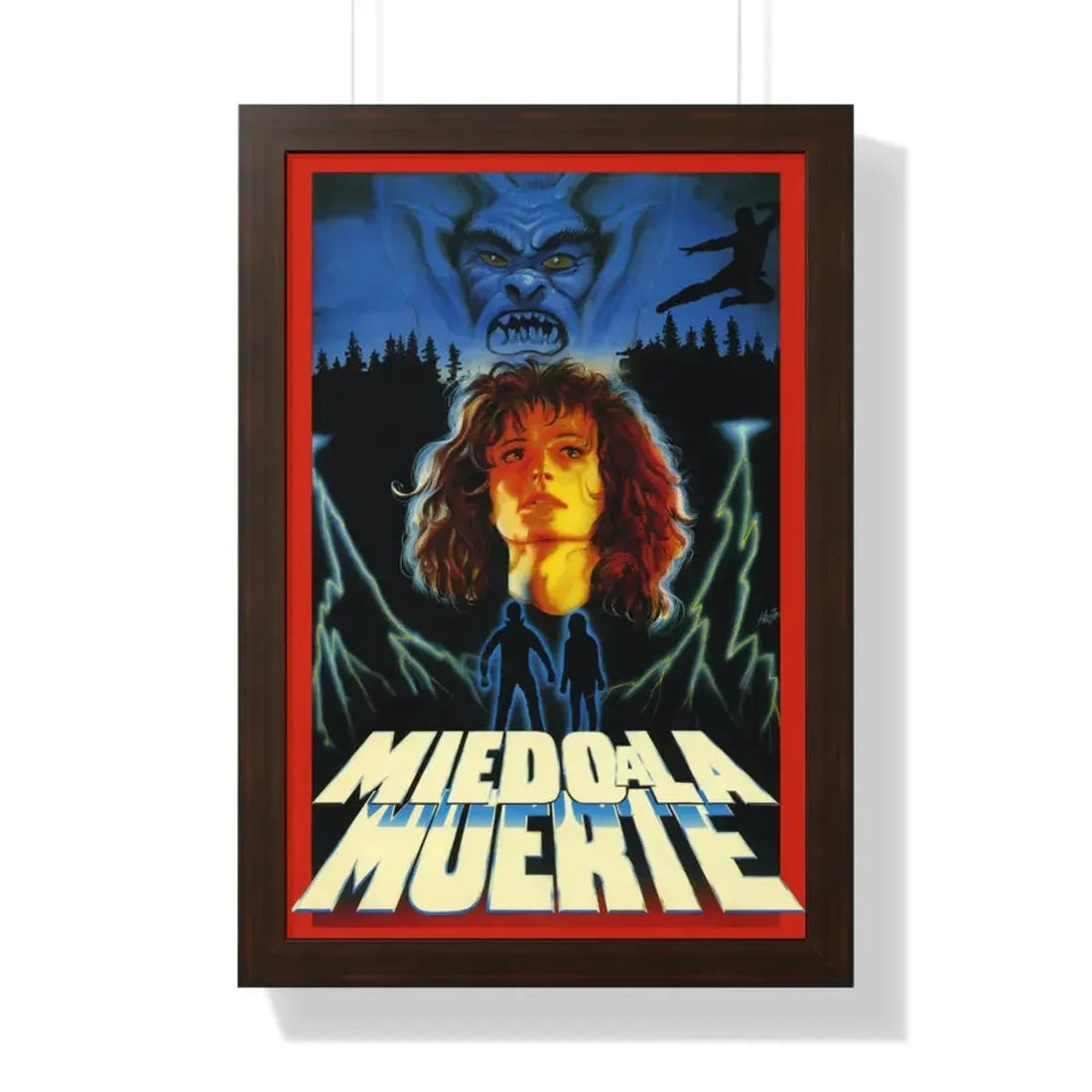 MIEDO A LA MUERTE (SCARED TO DEATH) 1989 - Framed Movie Poster - The Sticker Space