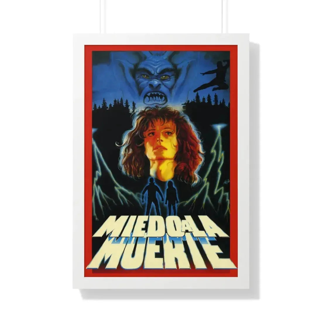 MIEDO A LA MUERTE (SCARED TO DEATH) 1989 - Framed Movie Poster - The Sticker Space