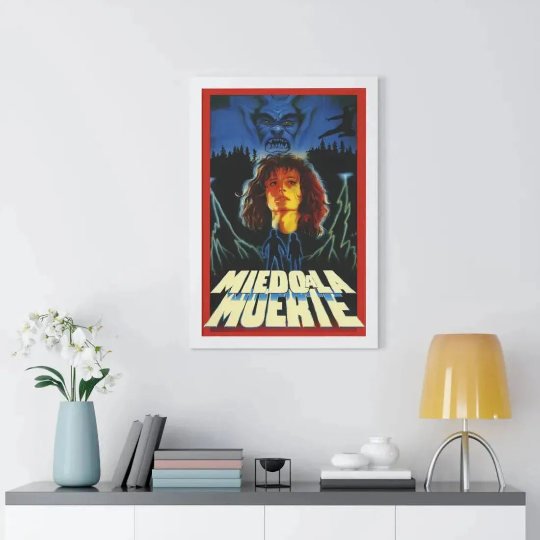 MIEDO A LA MUERTE (SCARED TO DEATH) 1989 - Framed Movie Poster - The Sticker Space