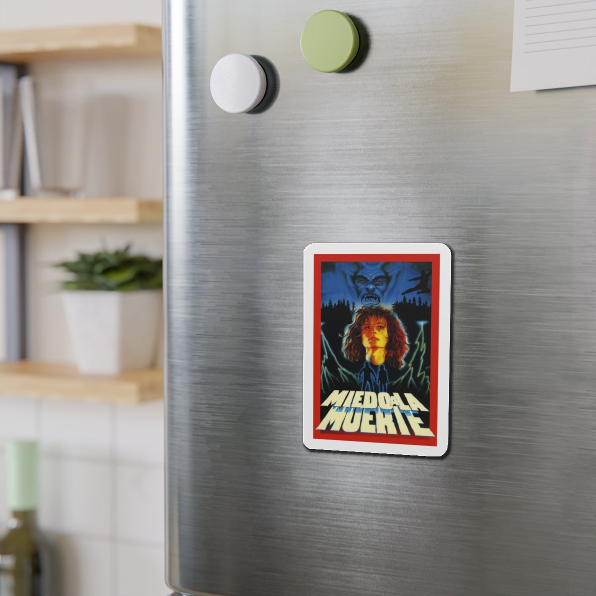 MIEDO A LA MUERTE (SCARED TO DEATH) 1989 Movie Poster - Refrigerator Magnet-The Sticker Space