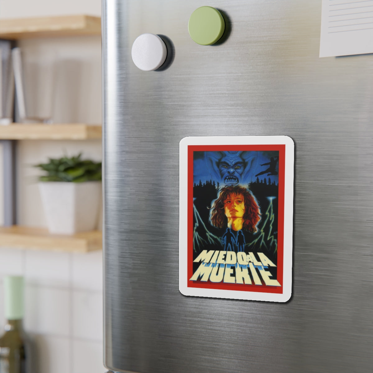 MIEDO A LA MUERTE (SCARED TO DEATH) 1989 Movie Poster - Refrigerator Magnet-The Sticker Space