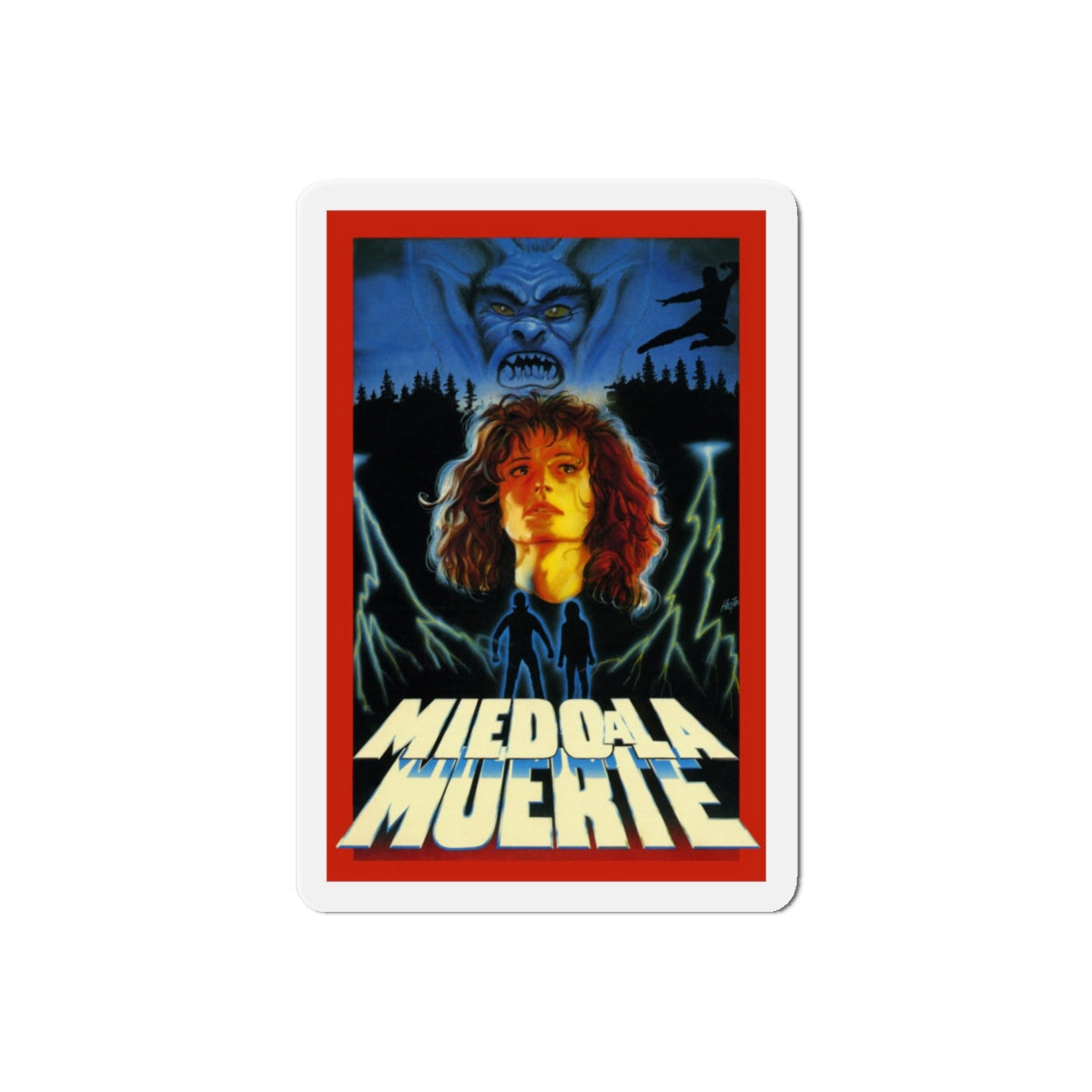 MIEDO A LA MUERTE (SCARED TO DEATH) 1989 Movie Poster - Refrigerator Magnet-6 Inch-The Sticker Space