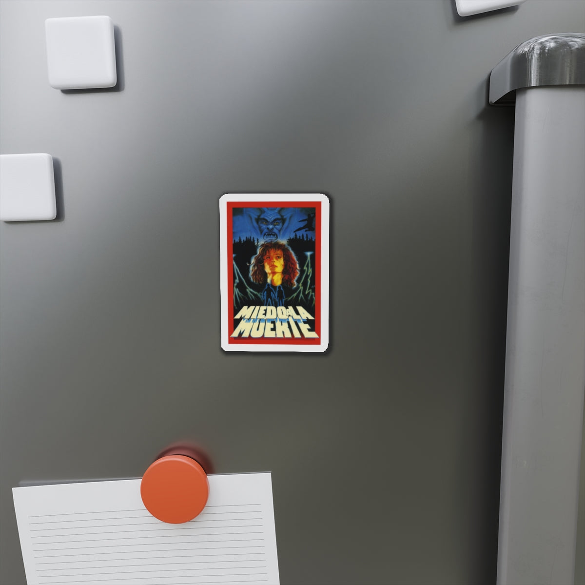 MIEDO A LA MUERTE (SCARED TO DEATH) 1989 Movie Poster - Refrigerator Magnet-The Sticker Space