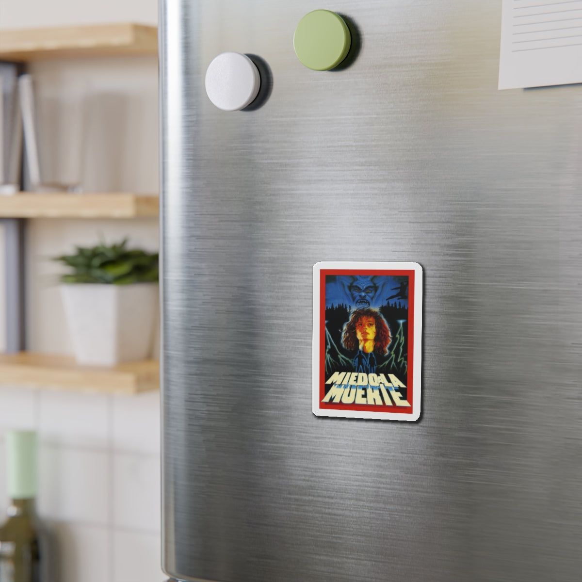 MIEDO A LA MUERTE (SCARED TO DEATH) 1989 Movie Poster - Refrigerator Magnet-The Sticker Space