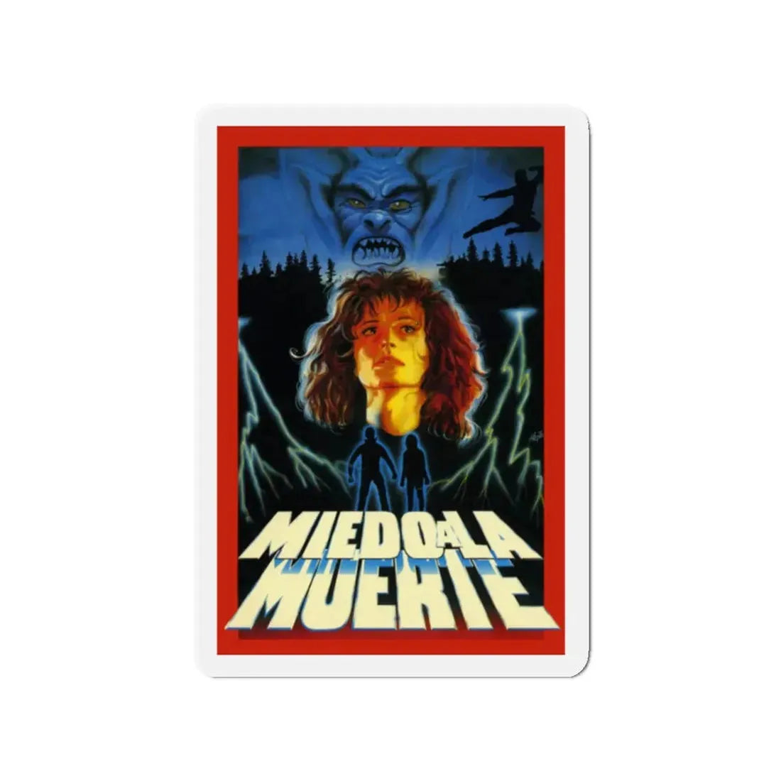 MIEDO A LA MUERTE (SCARED TO DEATH) 1989 Movie Poster - Refrigerator Magnet - The Sticker Space
