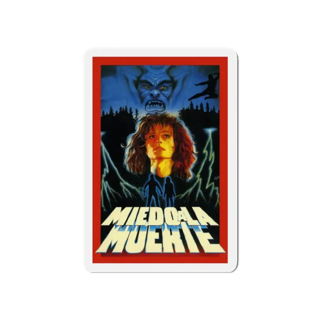 MIEDO A LA MUERTE (SCARED TO DEATH) 1989 Movie Poster - Refrigerator Magnet - The Sticker Space