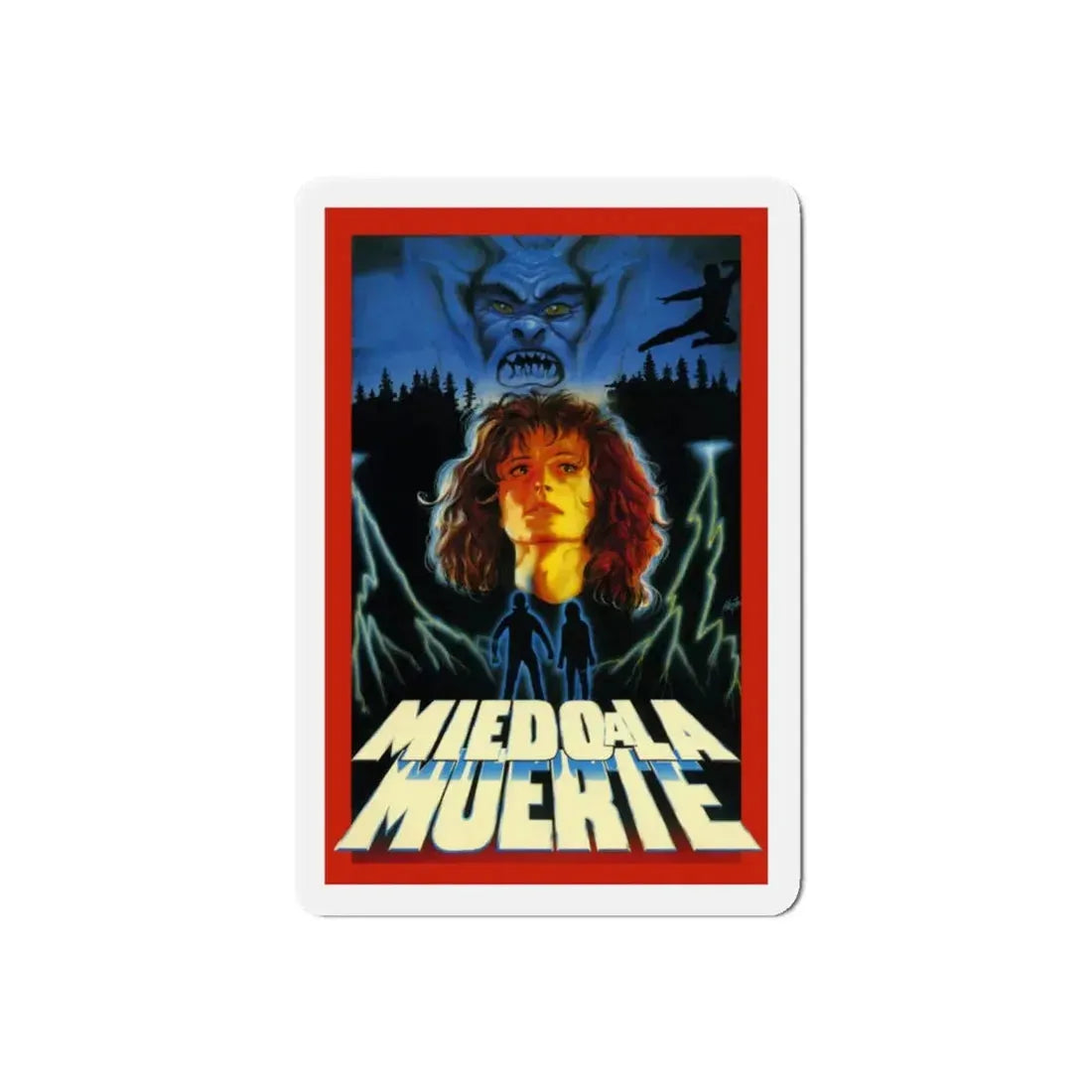 MIEDO A LA MUERTE (SCARED TO DEATH) 1989 Movie Poster - Refrigerator Magnet - The Sticker Space