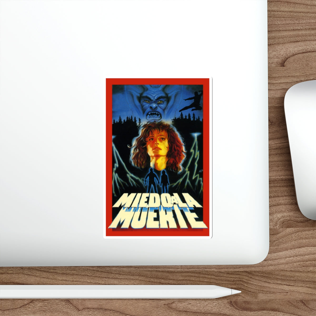 MIEDO A LA MUERTE (SCARED TO DEATH) 1989 Movie Poster STICKER Vinyl Die-Cut Decal-The Sticker Space