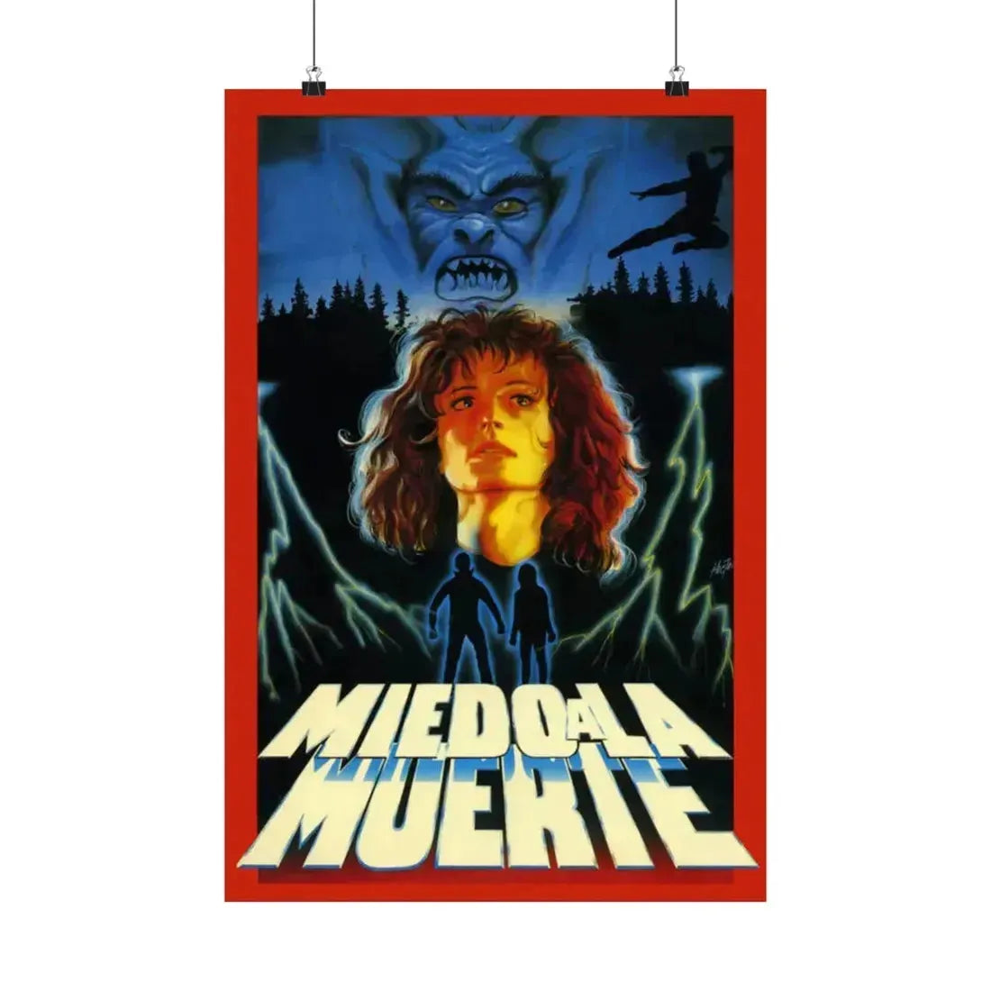 MIEDO A LA MUERTE (SCARED TO DEATH) 1989 - Paper Movie Poster 16″ x 24″ Matte - The Sticker Space
