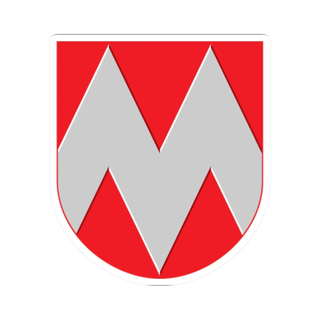 Miehikkala.vaakuna (Finland) (Coat of Arms) STICKER Vinyl Kiss-Cut Decal 2 Inch White - The Sticker Space