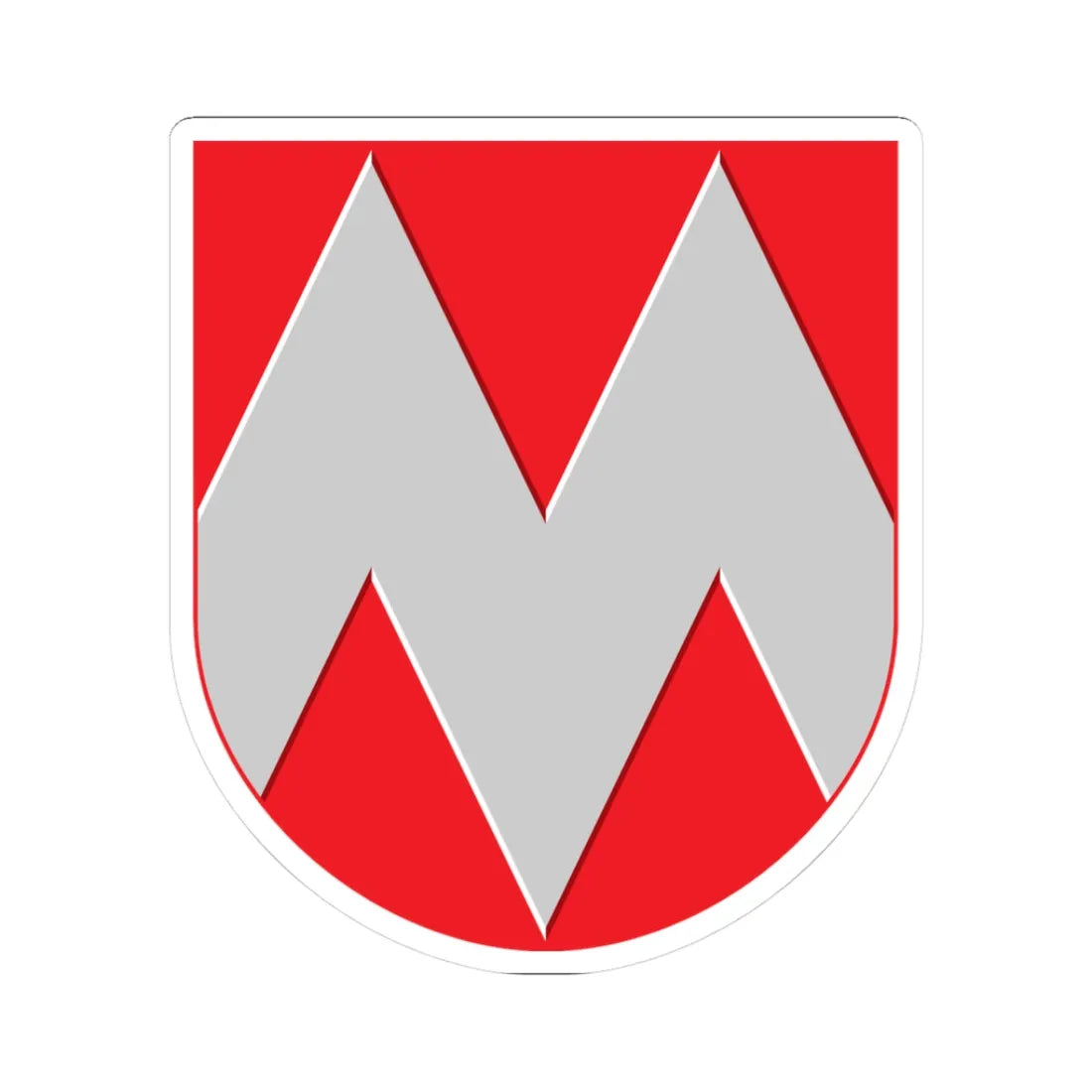 Miehikkala.vaakuna (Finland) (Coat of Arms) STICKER Vinyl Kiss-Cut Decal 3 Inch White - The Sticker Space