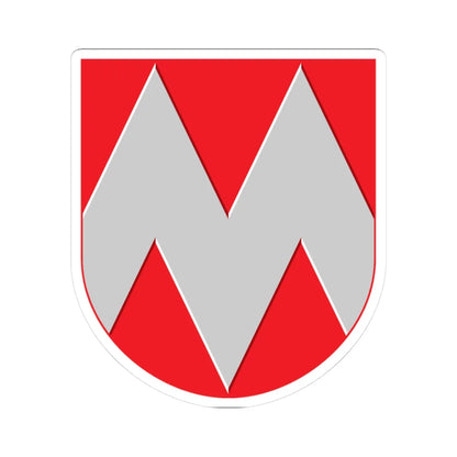 Miehikkala.vaakuna (Finland) (Coat of Arms) STICKER Vinyl Kiss-Cut Decal 3 Inch White - The Sticker Space