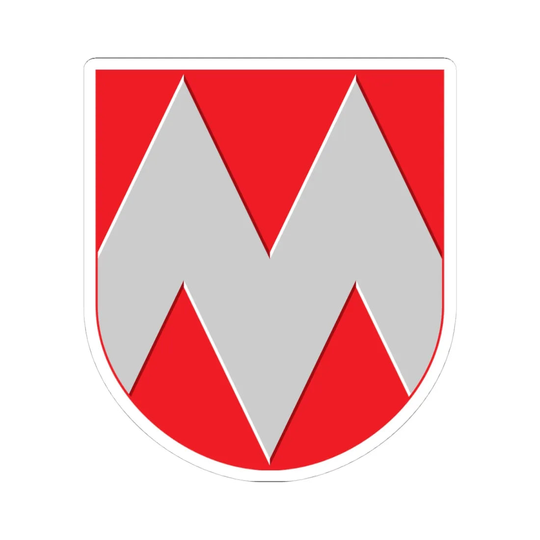 Miehikkala.vaakuna (Finland) (Coat of Arms) STICKER Vinyl Kiss-Cut Decal 4 Inch White - The Sticker Space