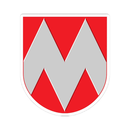 Miehikkala.vaakuna (Finland) (Coat of Arms) STICKER Vinyl Kiss-Cut Decal 4 Inch White - The Sticker Space