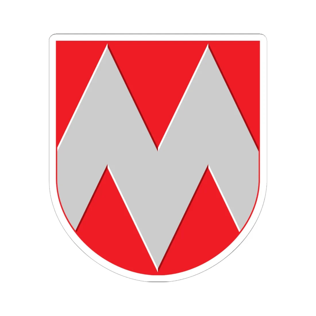 Miehikkala.vaakuna (Finland) (Coat of Arms) STICKER Vinyl Kiss-Cut Decal 6 Inch White - The Sticker Space