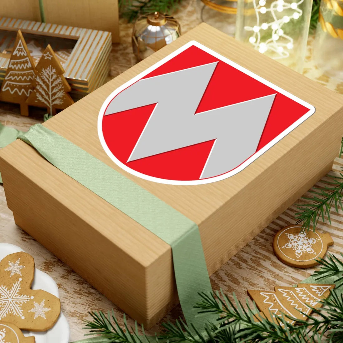 Miehikkala.vaakuna (Finland) (Coat of Arms) STICKER Vinyl Kiss-Cut Decal - The Sticker Space