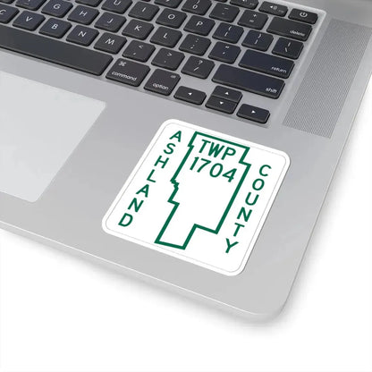 Mifflin Township Route 1704 Ashland County Ohio (Ohio) (Road Sign) STICKER Vinyl Kiss-Cut Decal - The Sticker Space