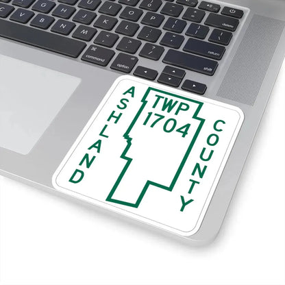 Mifflin Township Route 1704 Ashland County Ohio (Ohio) (Road Sign) STICKER Vinyl Kiss-Cut Decal - The Sticker Space