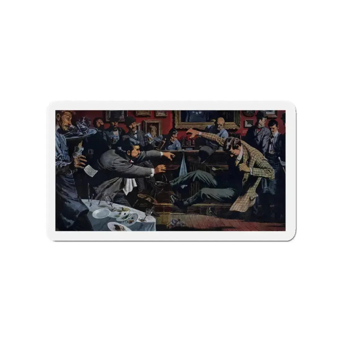 Mighty Butterball, True, May 1955 (Magazine Illustration) Refrigerator Magnet 3 Inch - The Sticker Space