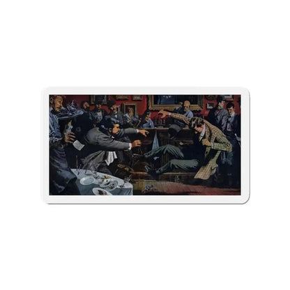 Mighty Butterball, True, May 1955 (Magazine Illustration) Refrigerator Magnet 4 Inch - The Sticker Space