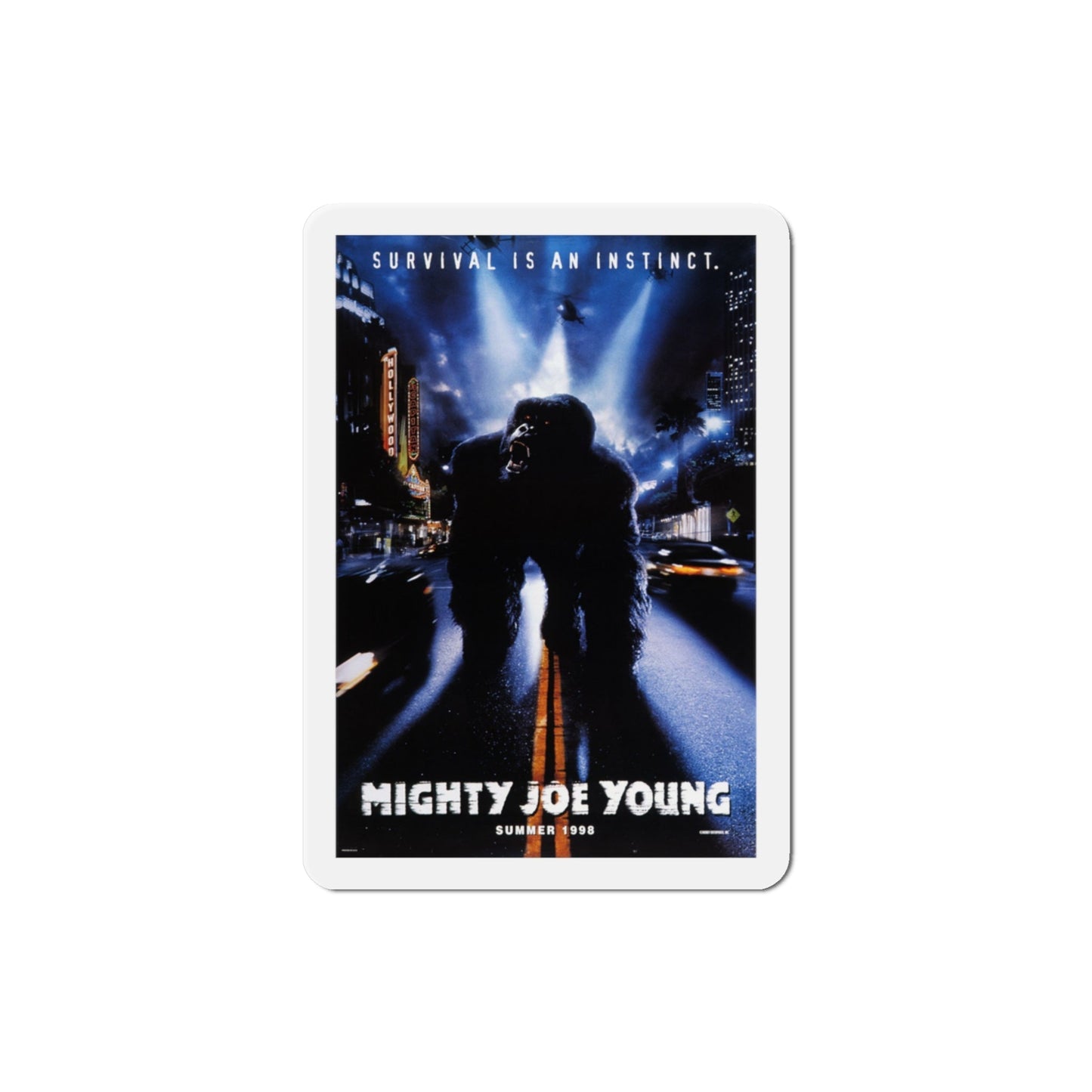 Mighty Joe Young 1998 Movie Poster Die-Cut Magnet-3" x 3"-The Sticker Space