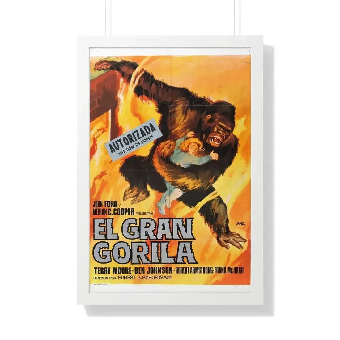 MIGHTY JOE YOUNG (3) 1949 - Framed Movie Poster 20" x 30" White - The Sticker Space