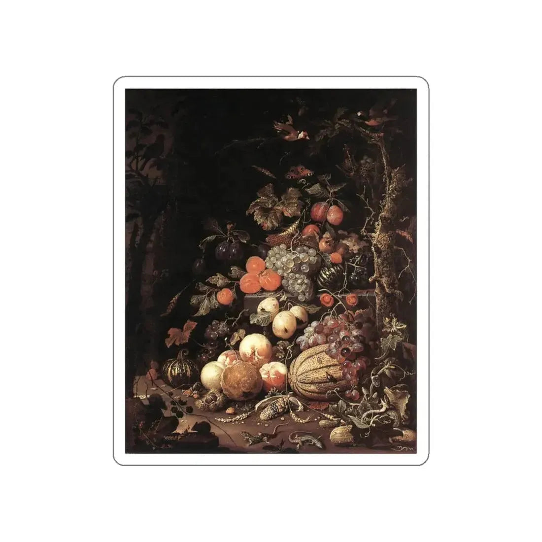 MIGNON, Abraham - Still-Life (Artwork) STICKER Vinyl Die-Cut Decal - The Sticker Space