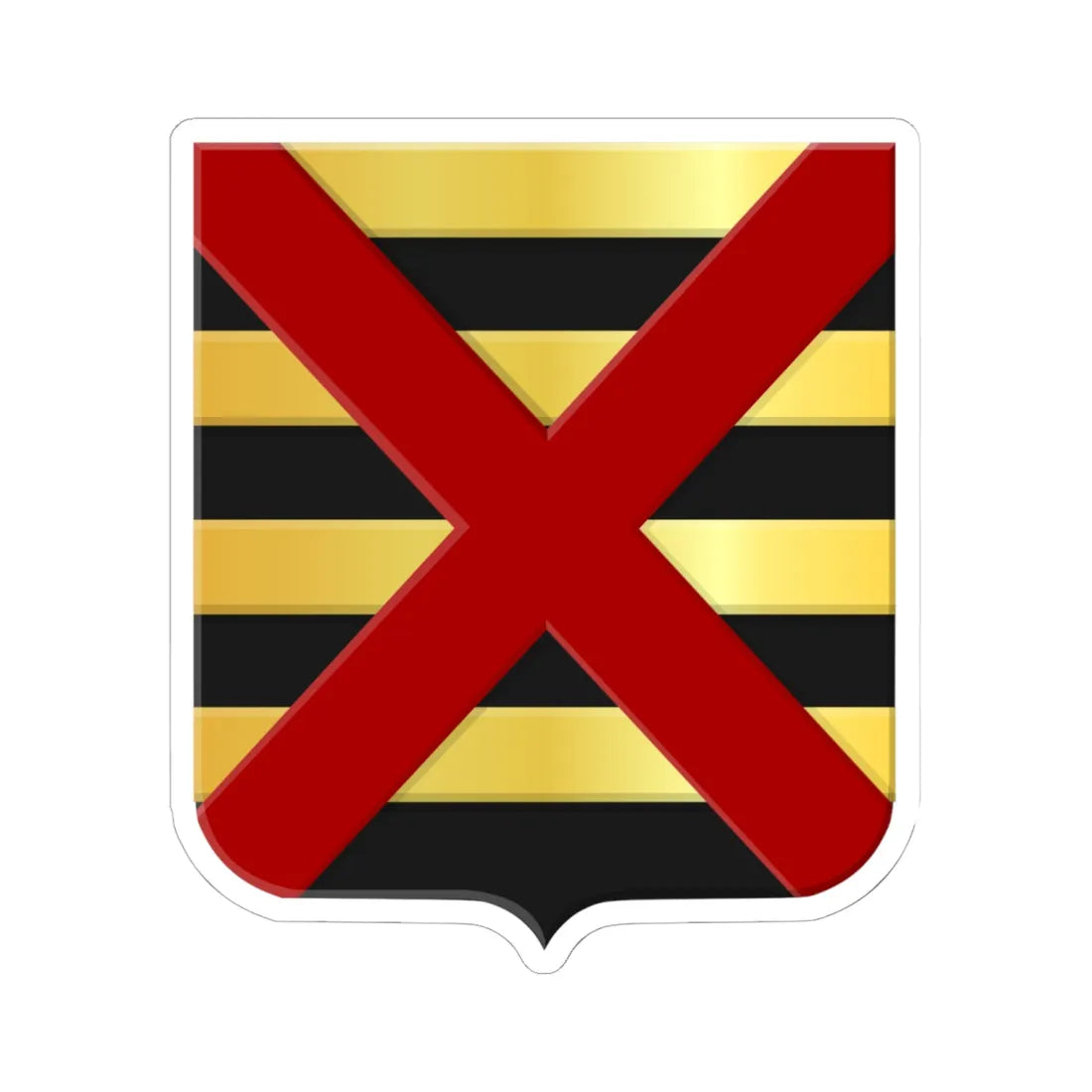 Mijnden wapen (Netherlands) (Coat of Arms) STICKER Vinyl Kiss-Cut Decal 6 Inch White - The Sticker Space