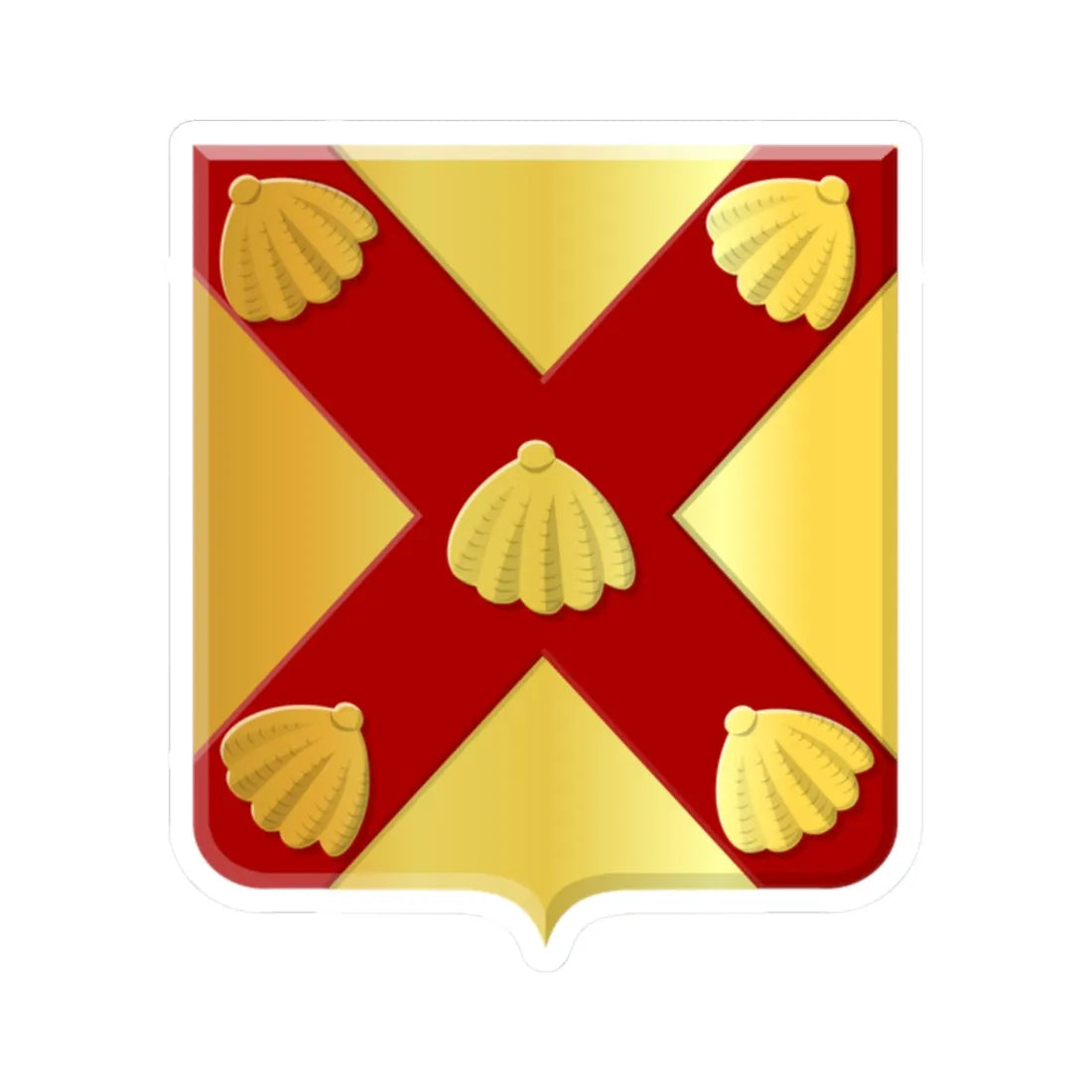 Mijnsheerenland wapen (Netherlands) (Coat of Arms) STICKER Vinyl Kiss-Cut Decal 2 Inch White - The Sticker Space