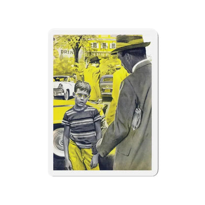 Mike Ludlow illustration, Woman's Day, October 1958 (Magazine Illustration) Refrigerator Magnet - The Sticker Space