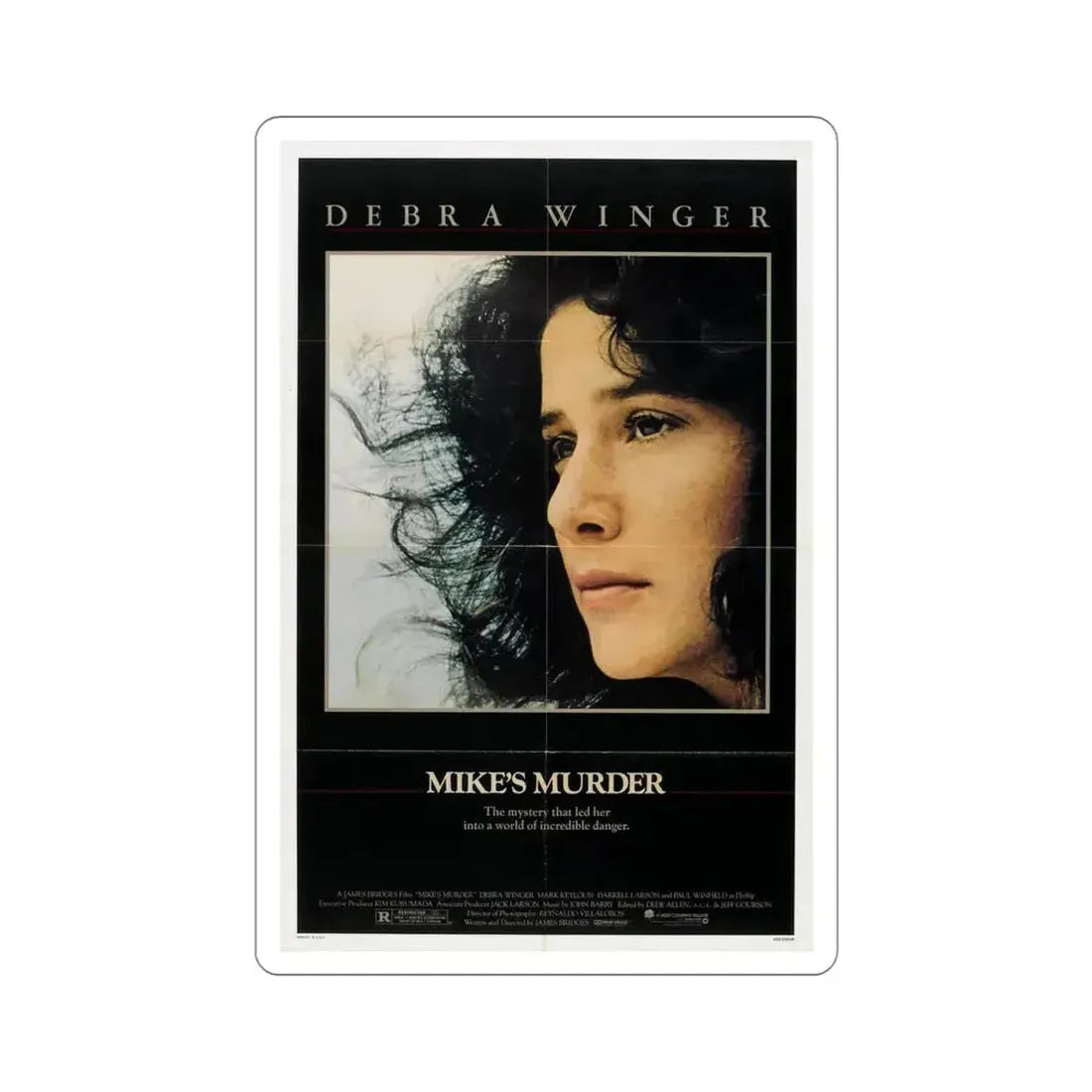 Mike's Murder 1984 Movie Poster STICKER Vinyl Die-Cut Decal 4 Inch - The Sticker Space