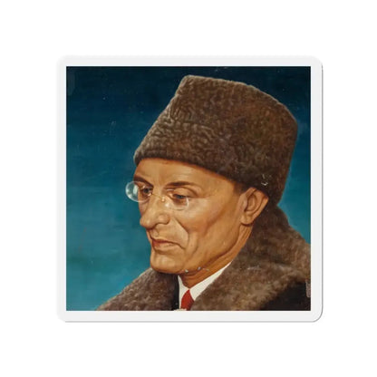 Mikhail Suslov, probable Newsweek magazine cover, circa 1950s (Magazine Illustration) Refrigerator Magnet 5 Inch - The Sticker Space